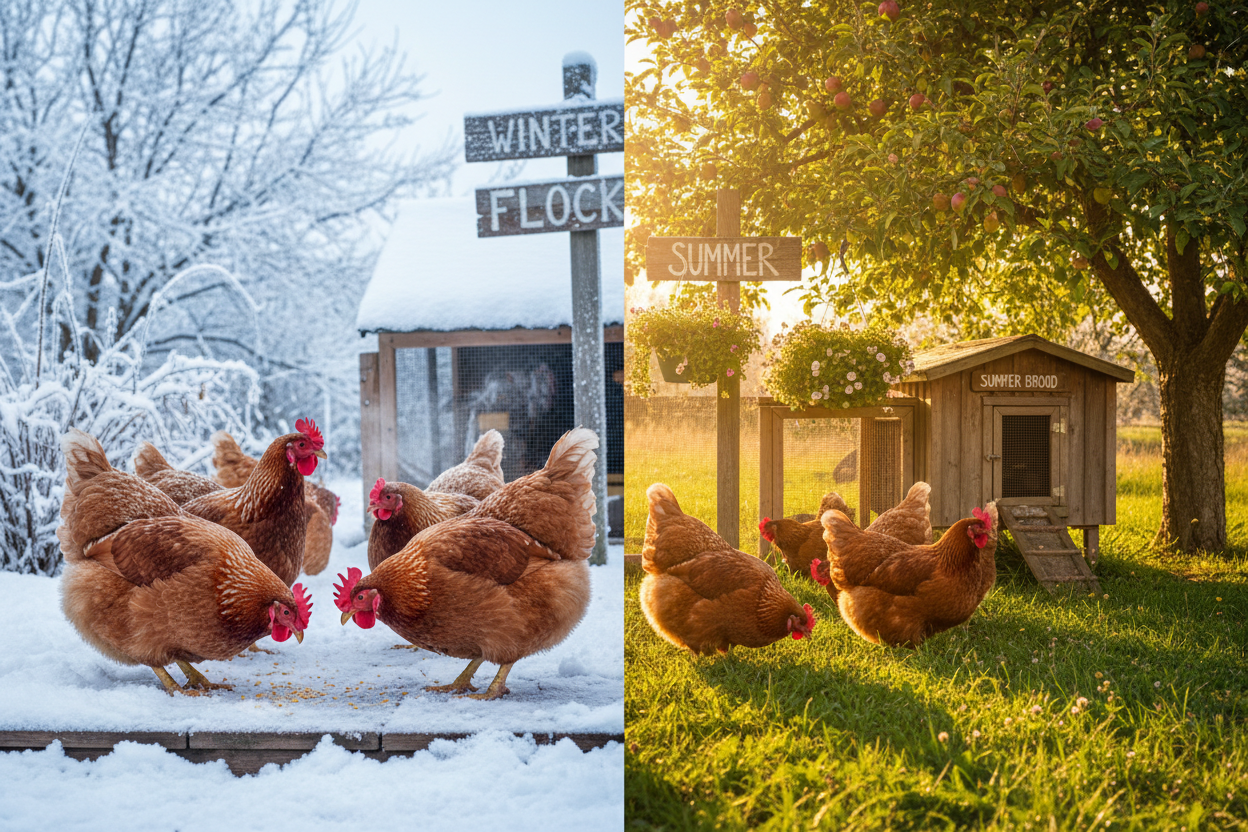 no a real picture of - From freezing winters to hot summers, we help you prepare your flock year-round.