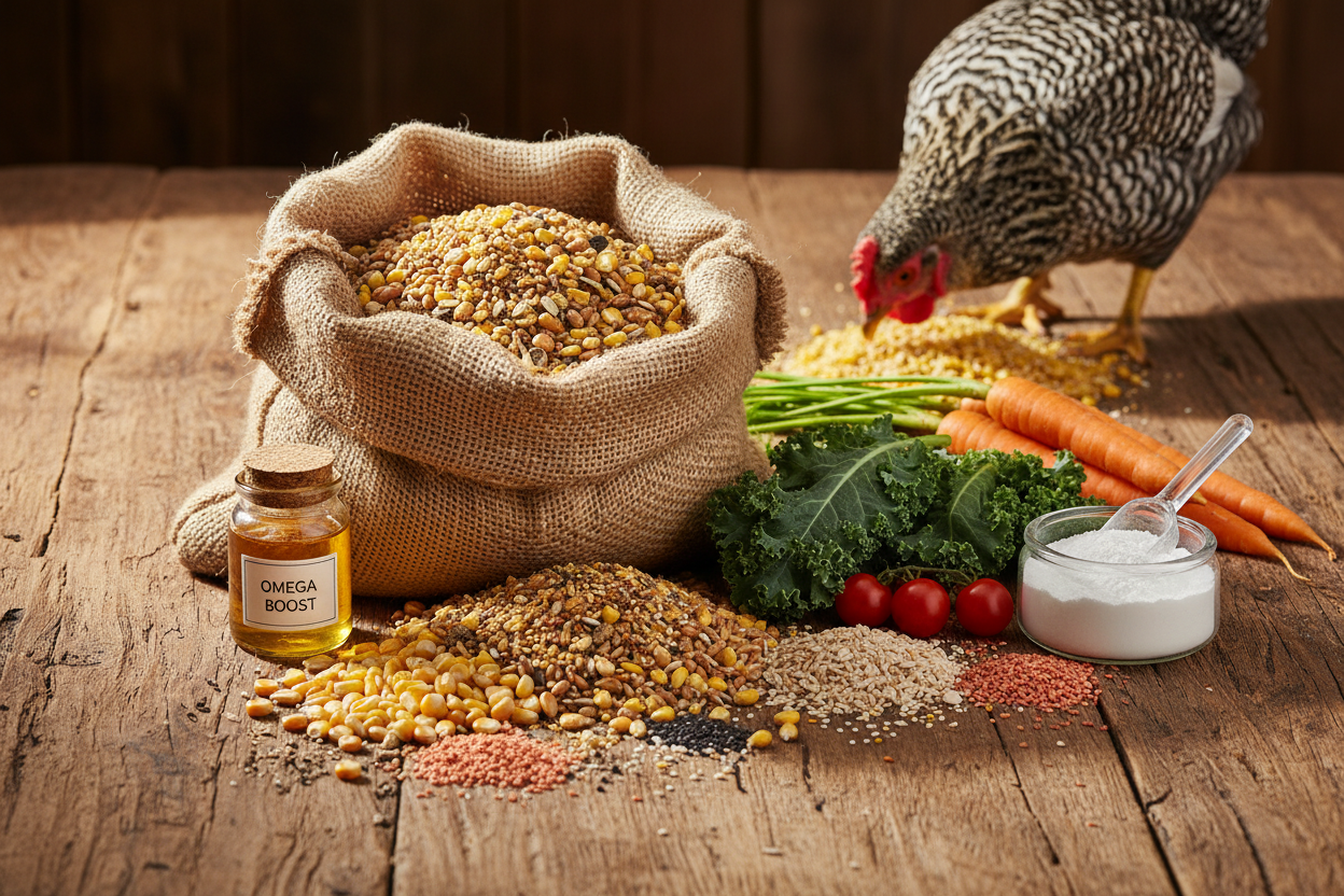 real chicken feed and nutrition